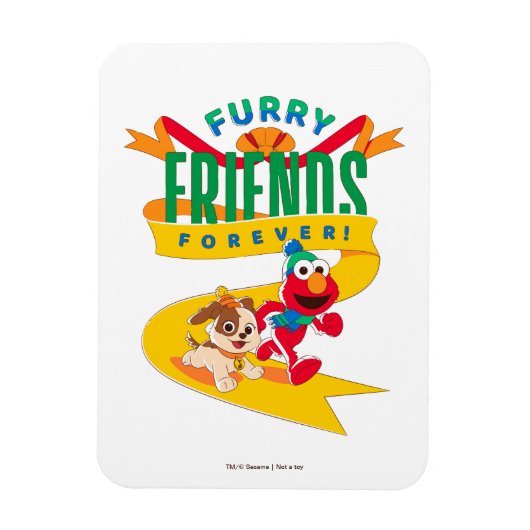 Magnet Flexible Elmo & Tango | Furry Friends Forever (Vertical)