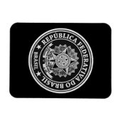 Magnet Flexible Emblème Brasil Round (Horizontal)