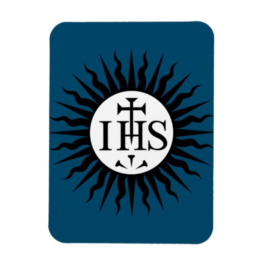 Magnet Flexible Emblème de la Compagnie de Jésus Monogramme (Vertical)