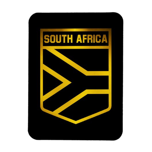 Magnet Flexible Emblème de l'Afrique du Sud (Vertical)