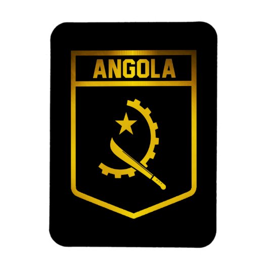 Magnet Flexible Emblème de l'Angola (Vertical)