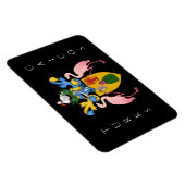 Magnet Flexible emblème des îles turques et caicos (Côté Droit)