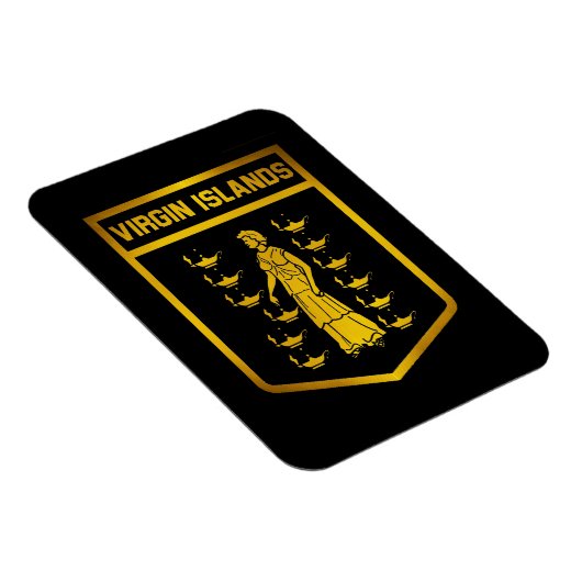 Magnet Flexible Emblème des îles Vierges (Côté Droit)