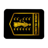 Magnet Flexible Emblème des îles Vierges (Horizontal)