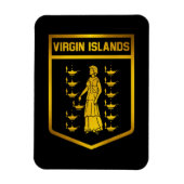 Magnet Flexible Emblème des îles Vierges (Vertical)