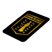 Magnet Flexible Emblème des îles Vierges (Côté Gauche)