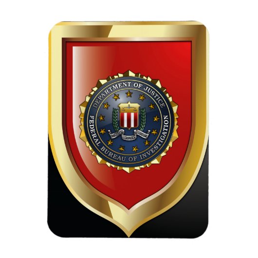 Magnet Flexible Emblème du FBI (Vertical)