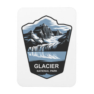 Magnet Flexible Emblème du Glacier National Park