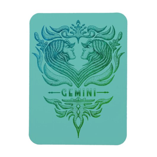 Magnet Flexible Emblème Gemini Twins (Vertical)