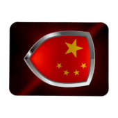 Magnet Flexible Emblème métallique chinois (Horizontal)