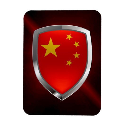 Magnet Flexible Emblème métallique chinois (Vertical)