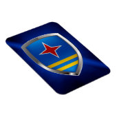 Magnet Flexible Emblème métallique d'Aruba (Côté Droit)