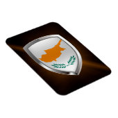 Magnet Flexible Emblème métallique de Chypre (Côté Droit)