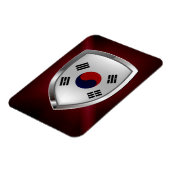 Magnet Flexible Emblème métallique de Corée du Sud (Côté Gauche)