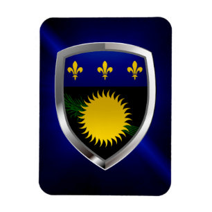 Magnet Flexible Emblème métallique de Guadeloupe