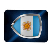 Magnet Flexible Emblème métallique de l'Argentine (Horizontal)