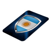 Magnet Flexible Emblème métallique de l'Argentine (Côté Gauche)