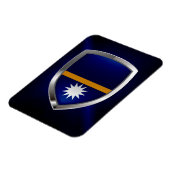 Magnet Flexible Emblème métallique de Nauru (Côté Gauche)