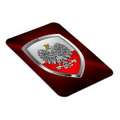 Magnet Flexible Emblème métallique de Pologne (Côté Droit)