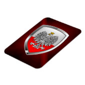 Magnet Flexible Emblème métallique de Pologne (Côté Gauche)