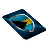Magnet Flexible Emblème métallique des Bahamas (Côté Droit)