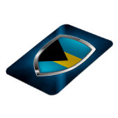Magnet Flexible Emblème métallique des Bahamas (Côté Gauche)