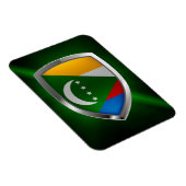 Magnet Flexible Emblème métallique des Comores (Côté Droit)