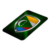 Magnet Flexible Emblème métallique des Comores (Côté Gauche)