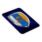 Magnet Flexible Emblème métallique des îles Canaries (Côté Droit)