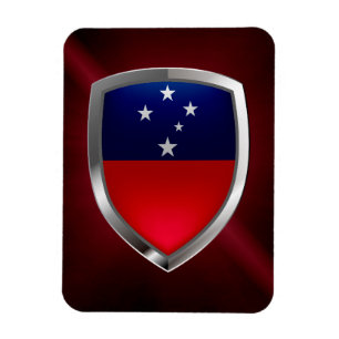 Magnet Flexible Emblème métallique des Samoa