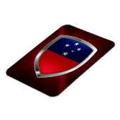Magnet Flexible Emblème métallique des Samoa (Côté Gauche)