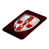 Magnet Flexible Emblème métallique d'Irlande du Nord (Côté Gauche)