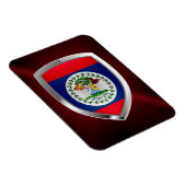 Magnet Flexible Emblème métallique du Belize (Côté Droit)