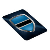 Magnet Flexible Emblème métallique du Botswana (Côté Droit)