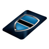 Magnet Flexible Emblème métallique du Botswana (Côté Gauche)
