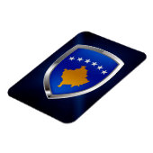 Magnet Flexible Emblème métallique du Kosovo (Côté Gauche)