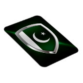 Magnet Flexible Emblème métallique du Pakistan (Côté Droit)