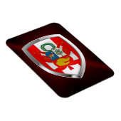 Magnet Flexible Emblème métallique du Pérou (Côté Droit)