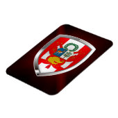 Magnet Flexible Emblème métallique du Pérou (Côté Gauche)