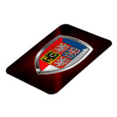 Magnet Flexible Emblème métallique République tchèque (Côté Gauche)
