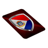 Magnet Flexible Emblème métallique Sint Maarten (Côté Droit)