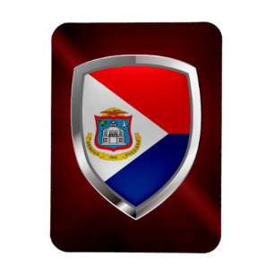 Magnet Flexible Emblème métallique Sint Maarten