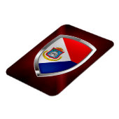 Magnet Flexible Emblème métallique Sint Maarten (Côté Gauche)