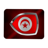 Magnet Flexible Emblème métallique tunisien (Horizontal)