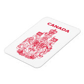 Magnet Flexible emblème national du Canada (Côté Gauche)