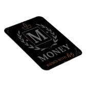 Magnet Flexible "Emblème Royal NMKY – Monogramme M Crest Design" (Côté Droit)