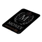 Magnet Flexible "Emblème Royal NMKY – Monogramme M Crest Design" (Côté Gauche)
