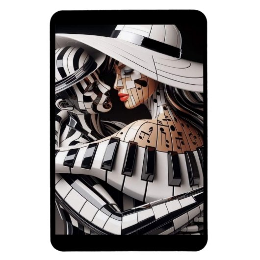 Magnet Flexible "Embrace Mélodique - Aimant Musical Artistique" (Vertical)