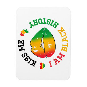 Magnet Flexible Embrasse-moi Je Suis Noir Histoire Mois Africain A