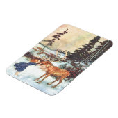 Magnet Flexible Embrasser un renne (Côté Gauche)